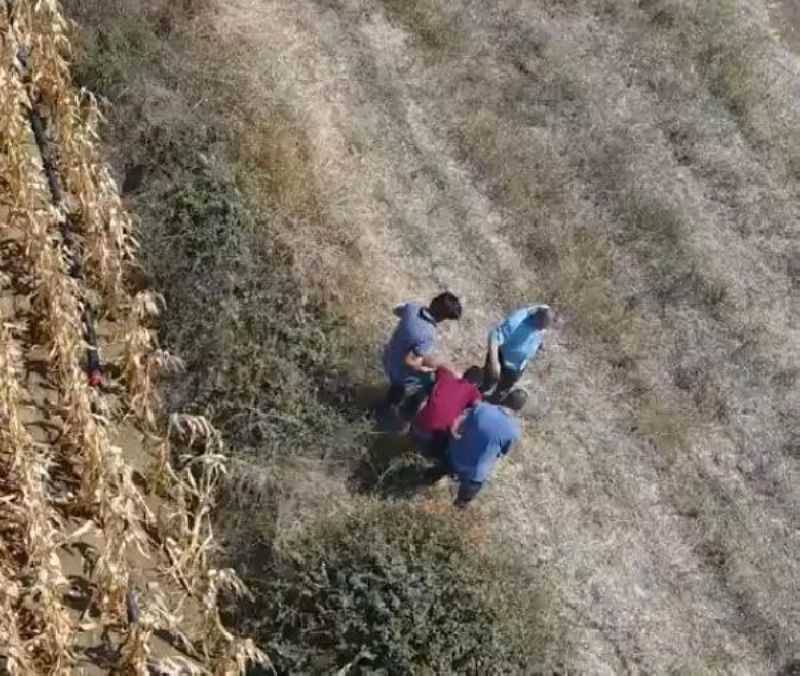 Cezaevi Firarisi, Tarlada Drone İle Yeri Belirlenip Yakalandı