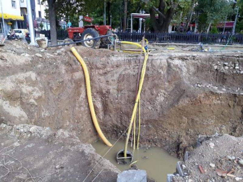 Temeldeki Su Kesilmeyince Hükümet Konağı İnşaatında Çalışma Durdu