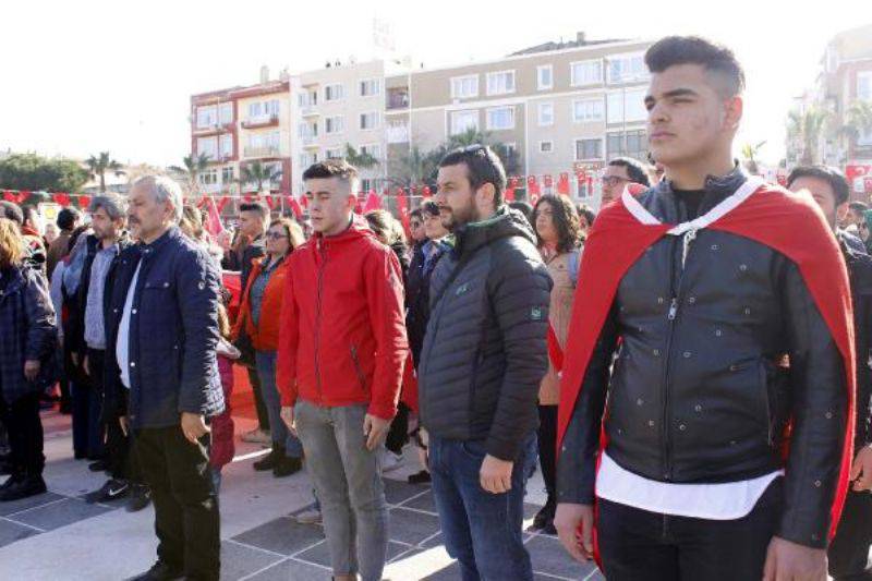 Çanakkale'de Şehitler İçin Bayrak Yürüyüşü