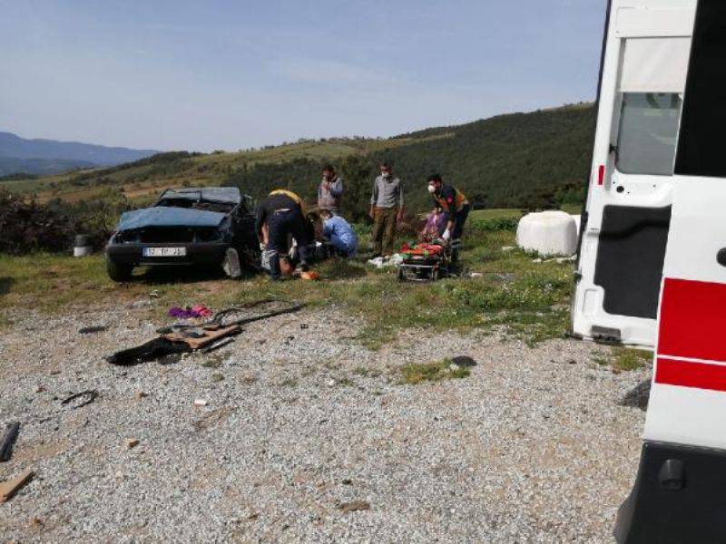 Otomobil Takla Attı; Sürücü Öldü, Eşi Ağır Yaralı