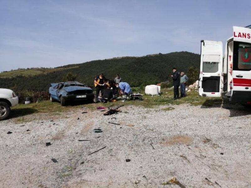 Otomobil Takla Attı; Sürücü Öldü, Eşi Ağır Yaralı