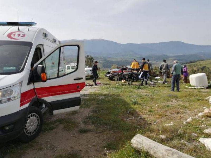 Otomobil Takla Attı; Sürücü Öldü, Eşi Ağır Yaralı