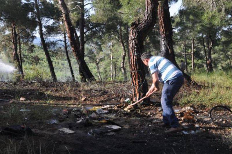 Bayramiç'te Korkutan Orman Yangını