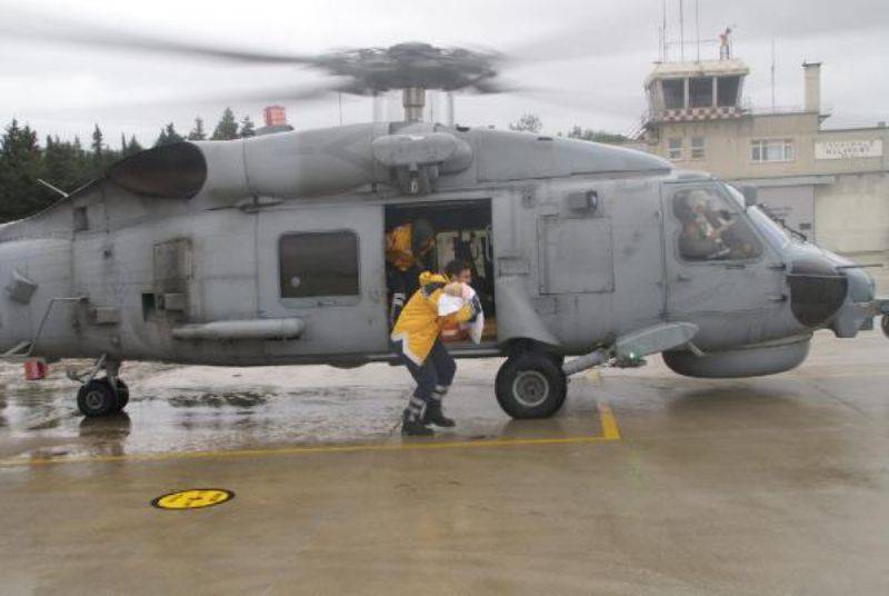 Deniz Kuvvetleri Helikopteri Zehra Bebek İçin Havalandı