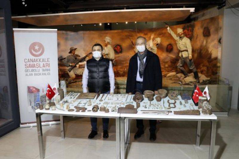 Pulluğa Takılan Savaş Malzemelerini Müzeye Bağışladı