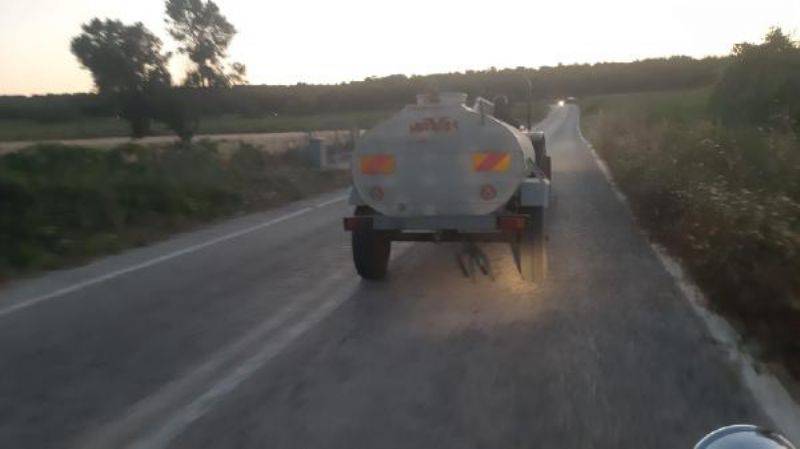 Bozcaada'da Makilik Alanda Yangın