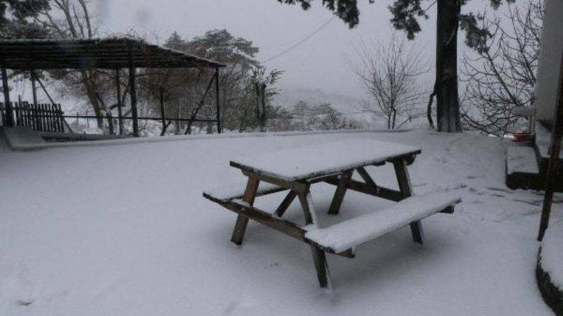 Çanakkale- Çan Yolunda Kar Yağışı 
