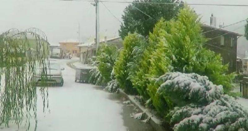 Çanakkale'nin Yükseklerinde Kar Yağışı