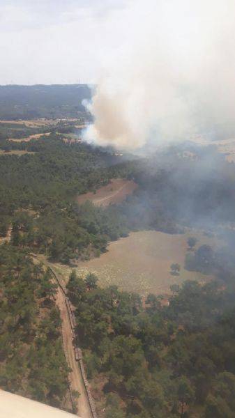 Çanakkale'de Orman Yangınında 3 Hektar Ormanlık Alan Zarar Gördü
