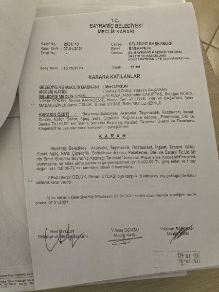 Kooperatiften İtiraf Gibi Savunma! Belediye Şirketi Kooperatifin Üyesi Çıktı 