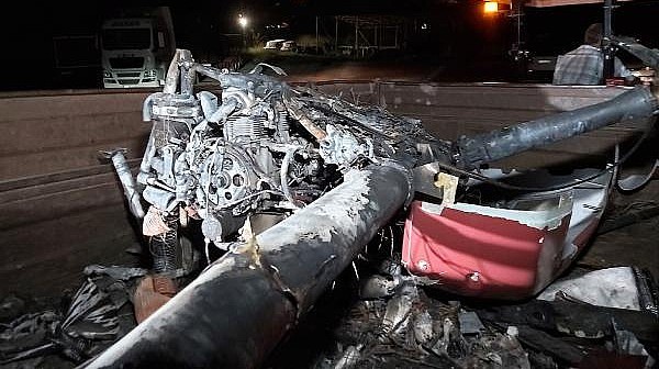 Çanakkale'de Gözetleme Uçuşu Yapan İnsansız Helikopter Düştü