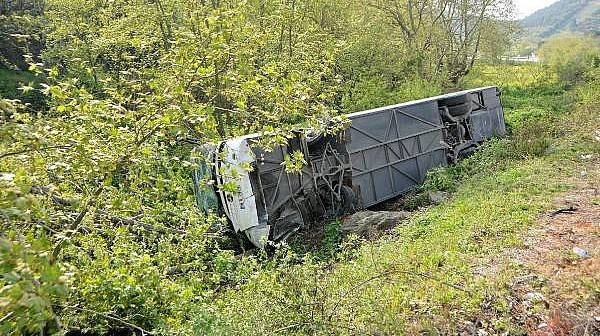 Çanakkale'de Askerleri Taşıyan Otobüs Yan Yattı: 7 Yaralı