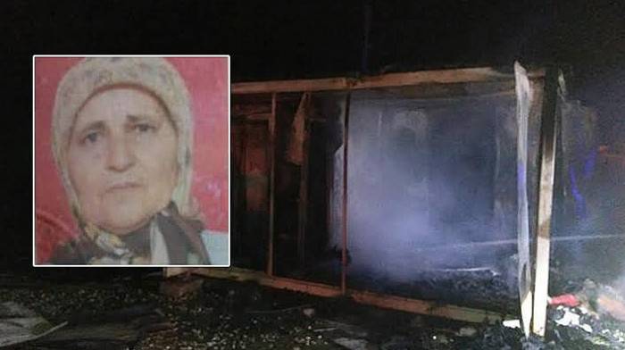 Konteyner Evde Çıkan Yangında Yaşlı Kadın Öldü