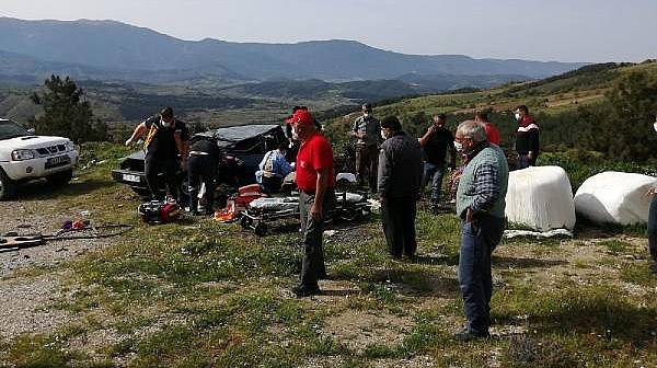 Otomobil Takla Attı; Sürücü Öldü, Eşi Ağır Yaralı