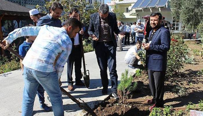 Çanakkale'de Şehitler Camii Bahçesine Fidan Dikildi