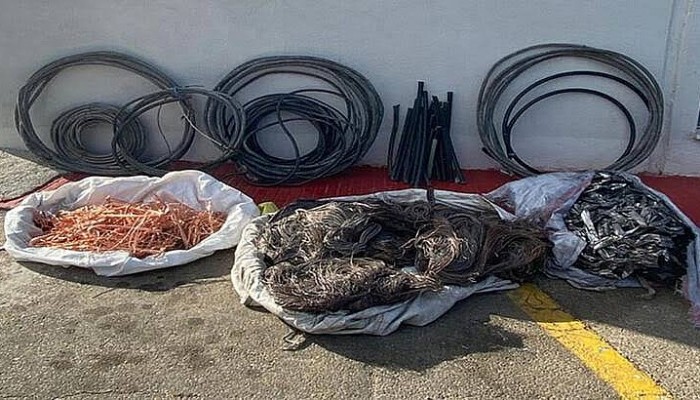 400 Kilo Bakır Kablo Hırsızlığına 3 Gözaltı