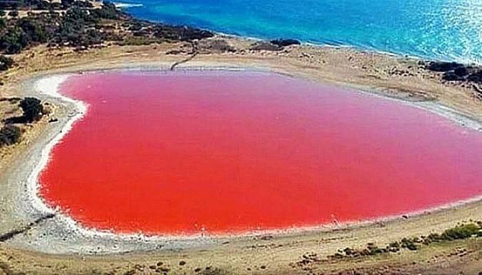 Kalp Şeklindeki 'Pembe Göl' Turizme Kazandırılacak