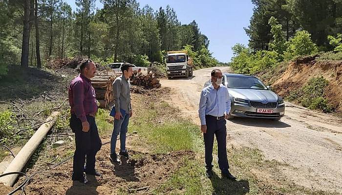 Kaymakam Gökdemir, Yol Çalışmasını İnceledi