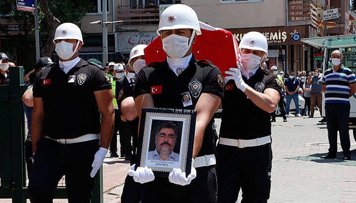 Çanakkale'de Trafik Kazasında Şehit Olan Polis Memuru İçin Tören