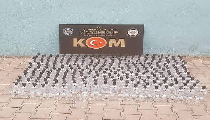 Biga'da 339 Adet Kaçak Dezenfektan Ele Geçirildi