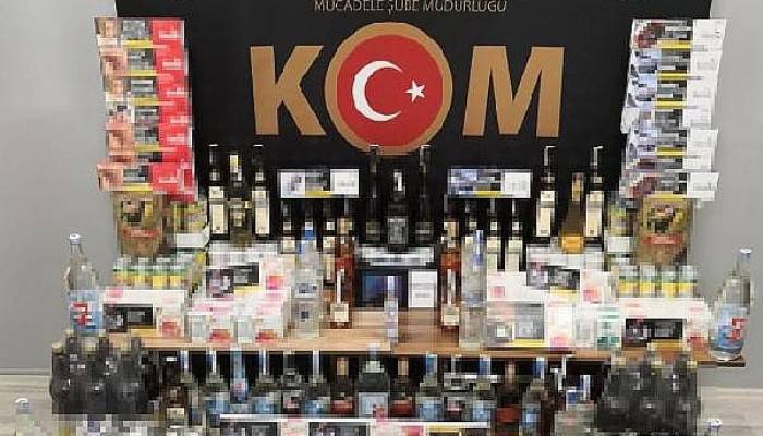 Kaçak Alkol ve Sigara Operasyonuna 2 Gözaltı