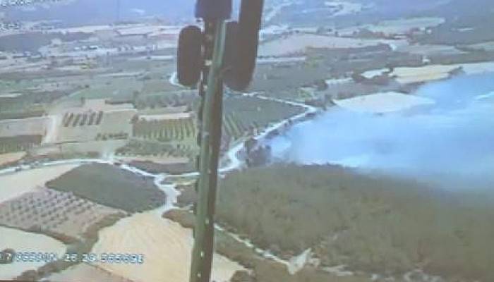 Çanakkale'de, Tarım Arazisinde Yangın 