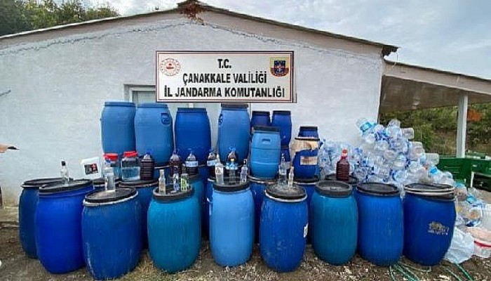 Bağ Evinde 3 Bin 230 Litre Kaçak Şarap Ele Geçirildi