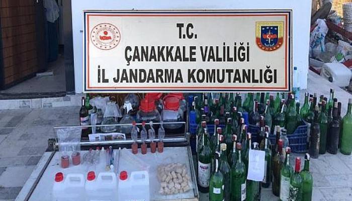 Ezine’de 438 Litre Kaçak Şarap Ele Geçirildi