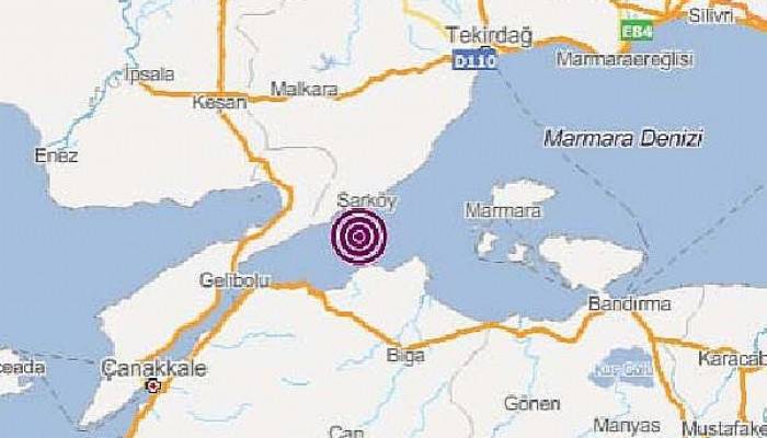 Marmara Denizi'nde 3,9 Büyüklüğünde Deprem