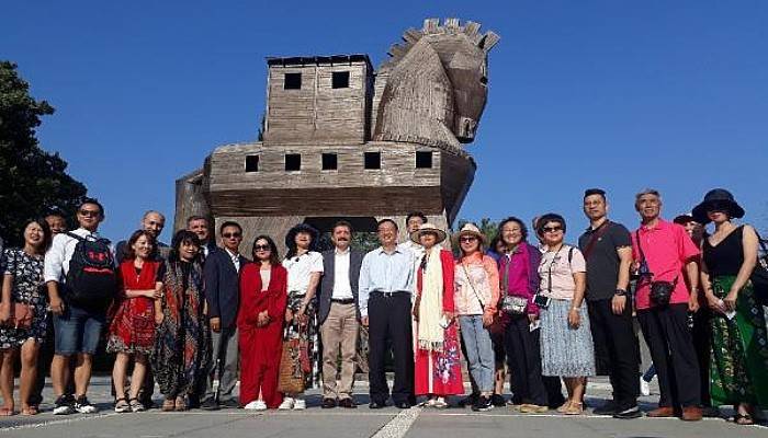 Çin Halk Cumhuriyeti Kültür ve Turizm Bakanı, Troya Ören Yeri'ni Gezdi