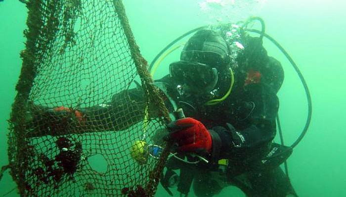 Çanakkale'de Denizler Hayalet Ağlardan Temizlendi