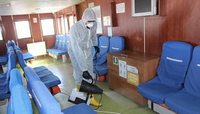 Çanakkale'de Feribotlarda 'Koronavirüs' Önlemi