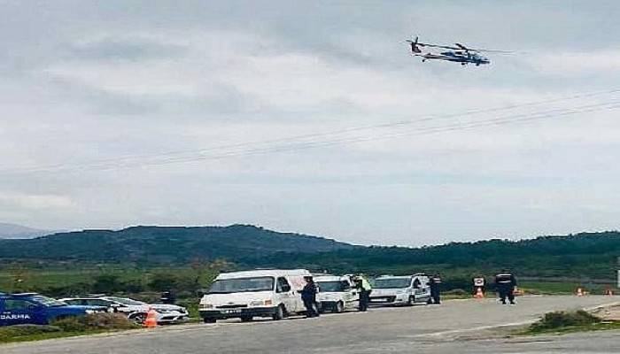 Çanakkale’de Havadan Trafik Denetimi