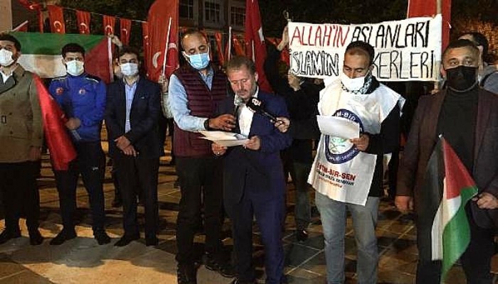 Çanakkale'de İsrail'in Mescid-i Aksa Saldırıları Protesto Edildi