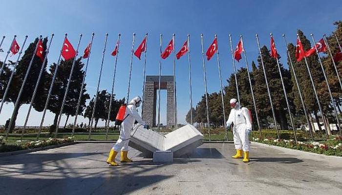 Şehitler Abidesi’nde 18 Mart Törenleri Öncesi ‘Koronavirüs’ Önlemi