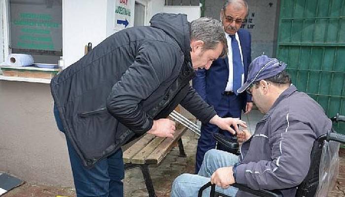 Belediye Başkanından Yürüme Zorluğu Çeken Erkan Can'a Tekerlekli Sandalye
