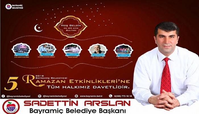 Bayramiç'te Ramazan Bu Yılda Bir Başka Yaşanacak