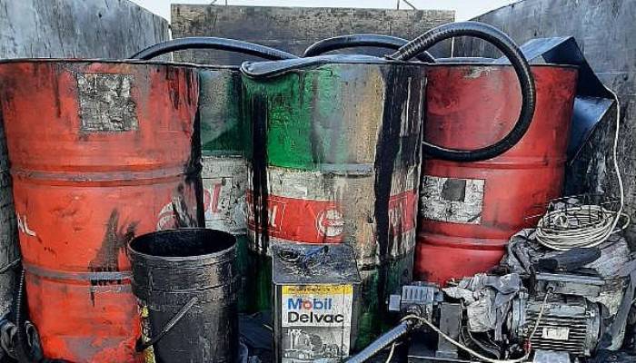 Çanakkale'de 2 Bin 520 Litre Atık Yağ Ele Geçirildi