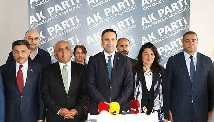 Azerbaycanlı Heyetten AK Parti Çanakkale İl Başkanlığı'na Ziyaret