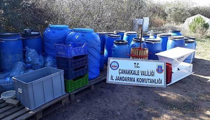 Çanakkale'de Jandarma Kaçak İçki Üretimine Göz Açtırmıyor