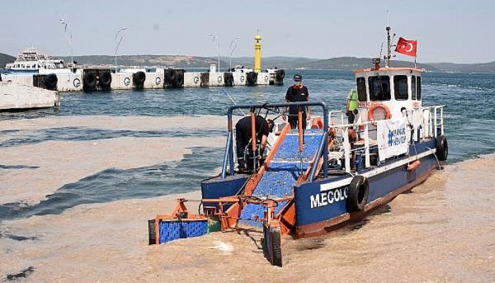 Çanakkale'de Müsilaj Deniz Süpürgesiyle Temizleniyor