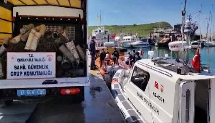 Sahil Güvenlik, Çanakkale Boğazı'ndaki Ahtapot Tuzaklarını Temizledi