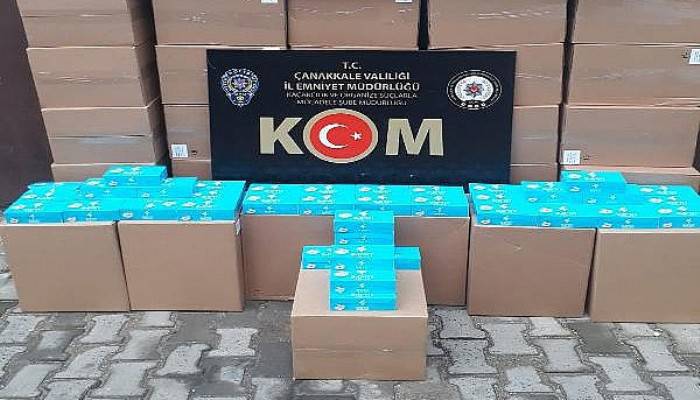 Çanakkale'de 380 Bin Gümrük Kaçağı Makaron Ele Geçirildi