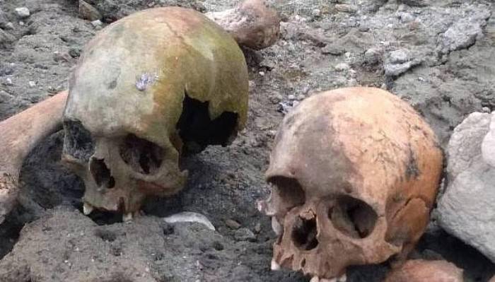 Biga'da Gölet Havzasında 4 Kafatası ve Kemikler Bulundu