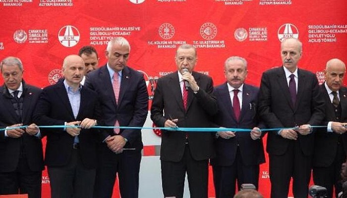 Cumhurbaşkanı Erdoğan, Seddülbahir Kalesi ile Gelibolu- Eceabat Devlet Karayolu'nun Açılışına Katıldı