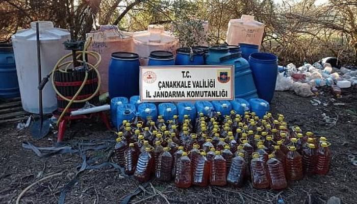 Çanakkale'de 1510 Litre Kaçak Şarap Ele Geçirildi