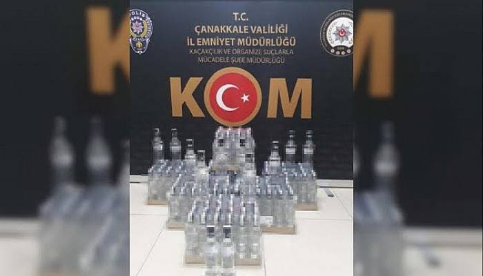 Çanakkale'de Kaçak İçki Operasyonu: 1 Gözaltı