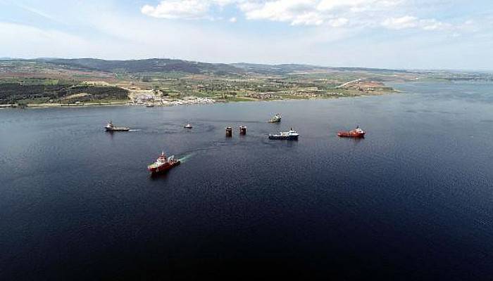 1915 Çanakkale Köprüsü Avrupa Kule Kesonu Batırıldı