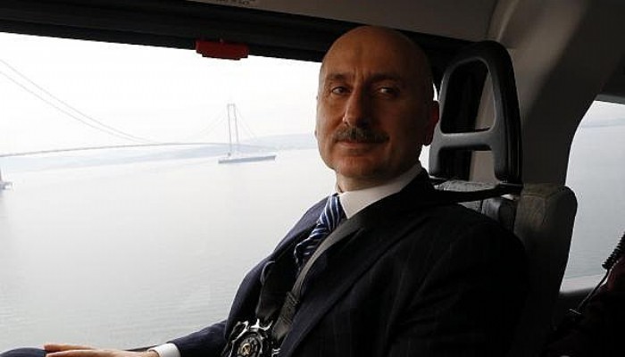 Bakan Karaismailoğlu, 1915 Çanakkale Köprüsü'nü Havadan İnceledi