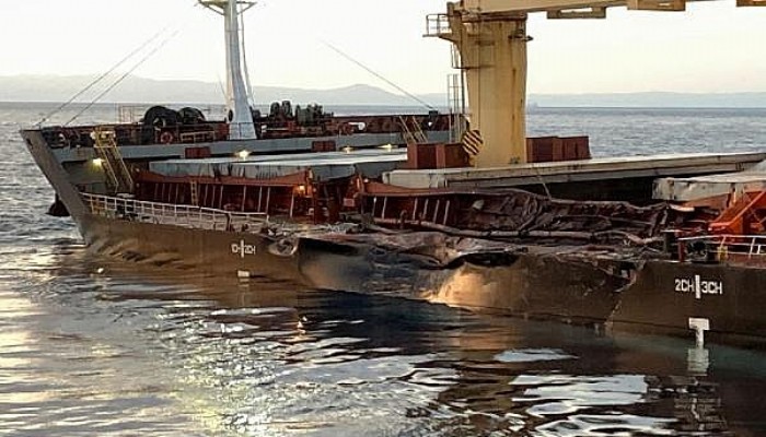 Bozcaada Açıklarında Gemi Kazası